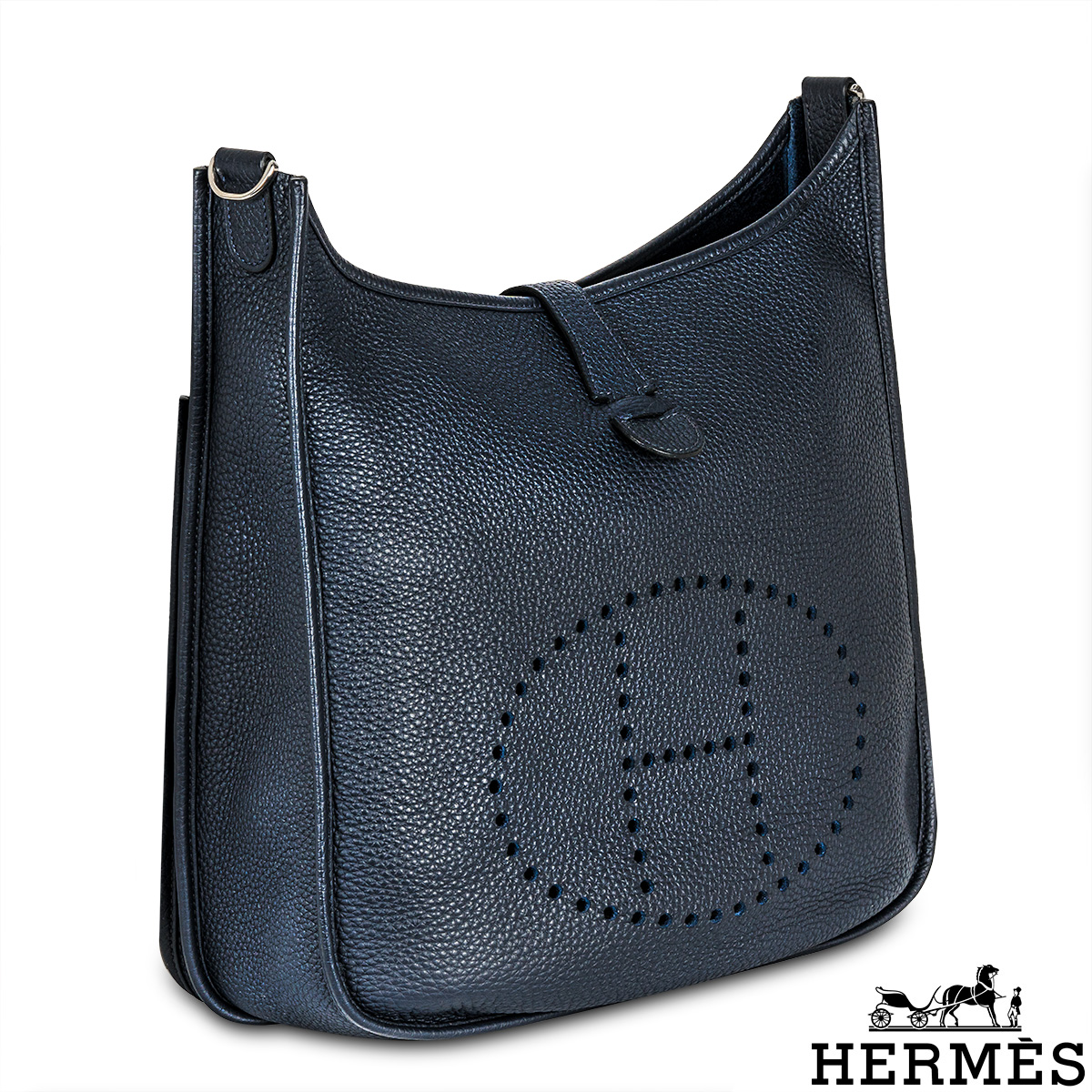 Hermes Evelyne GM Bag Gold Taurillon Clemence Palladium Hardware